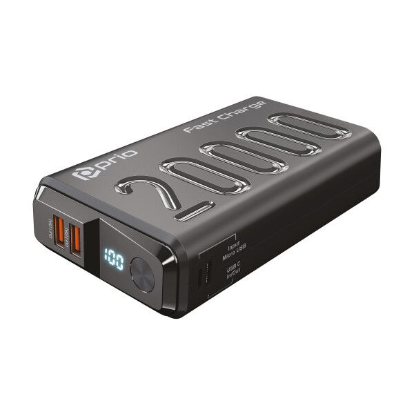 prio Fast-charge Power Bank 20,000 mAh (black)